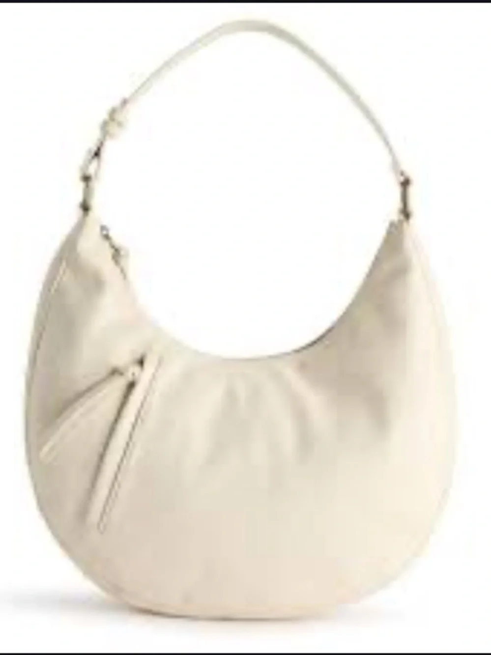 Sonoma Goods For Life Cream Heimana Hobo Sling Shoulder Bag Vegan Leather 🐚